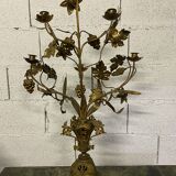 Golden bronze chandelier 19th