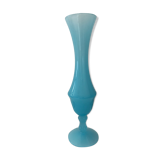 Blue opaline vase