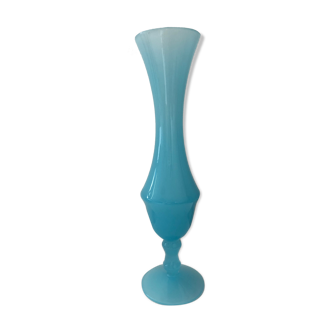 Blue opaline vase