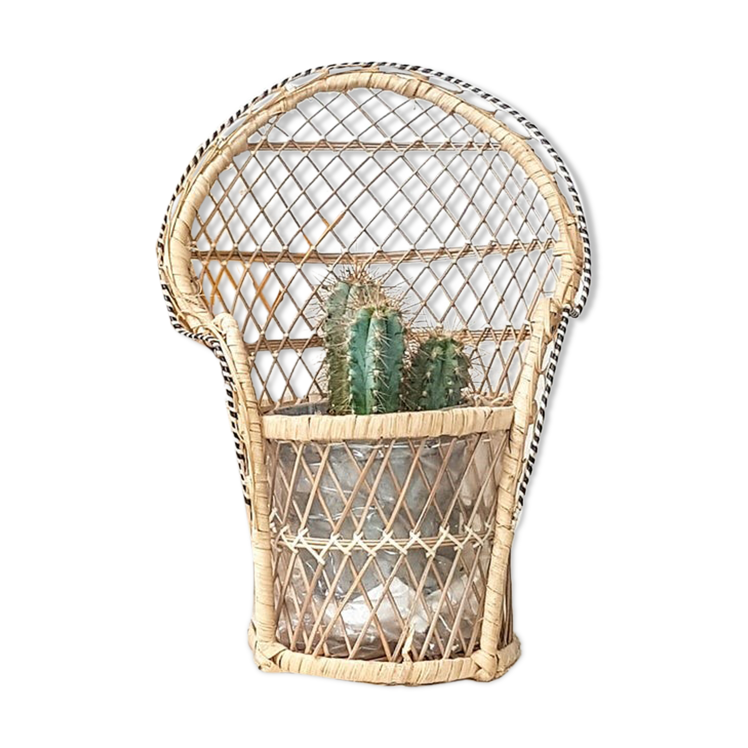 Emmanuelle miniature rattan chair