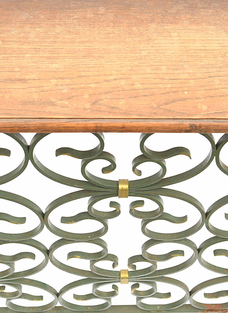The wrought iron radiator cover