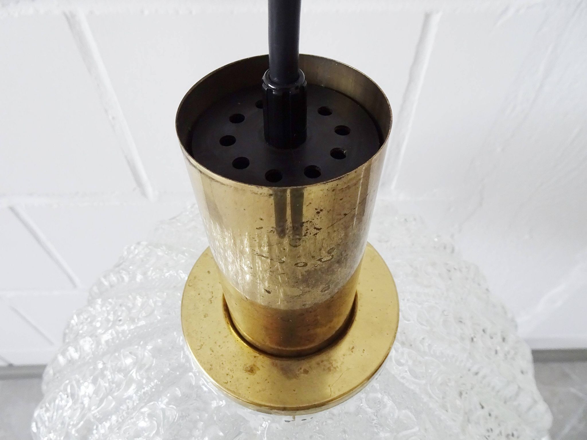 Limburg glass ball suspension lamp 1960s