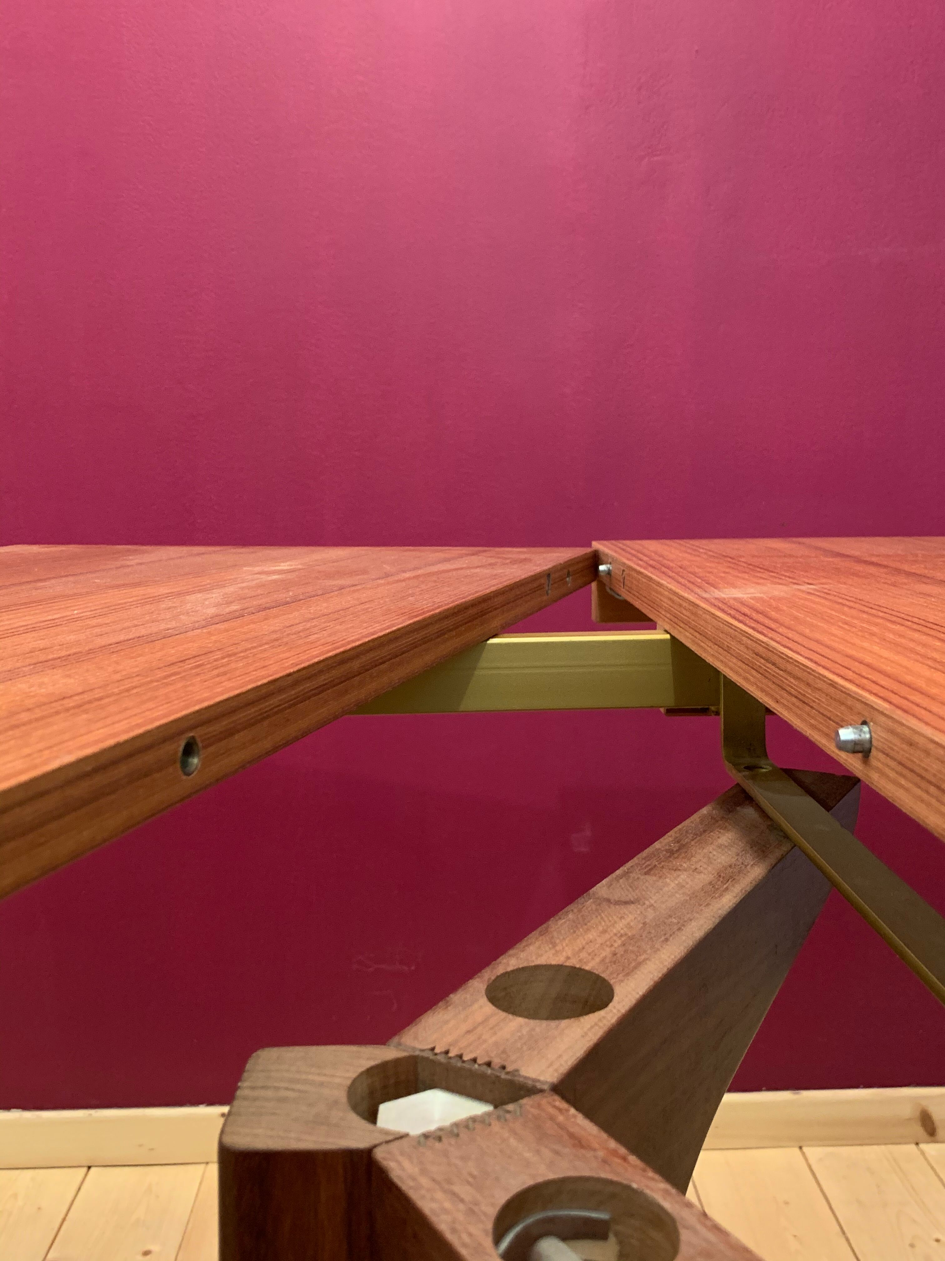 Rosewood dining table has 2 lengths Baumann Scandinavian style M-belfabrik