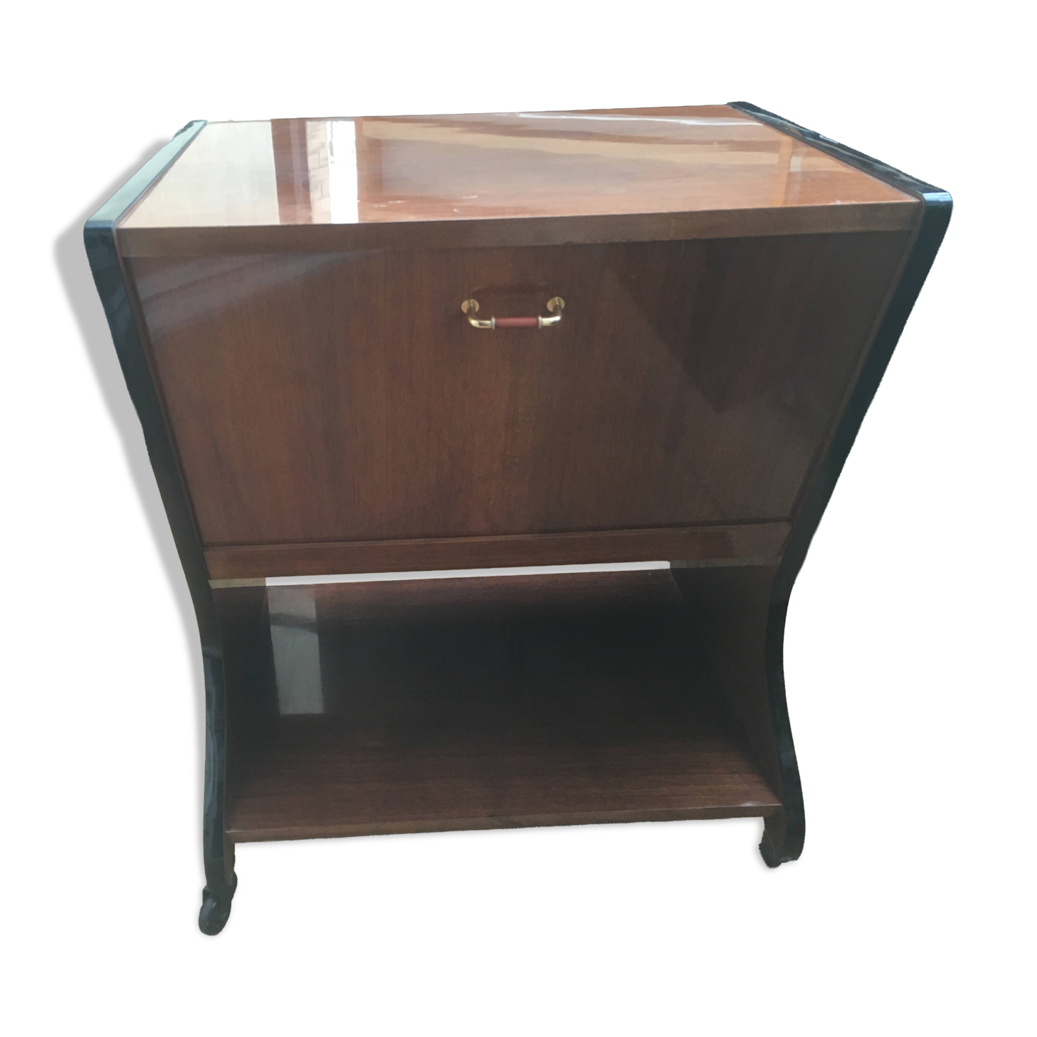 Vintage scandinavian bar cabinet from the 1950s/60s on wheels