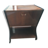 Meuble bar vintage scandinave 50/60 sur roulettes