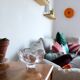 Orrefors Sweden Crystal Flower Bowl