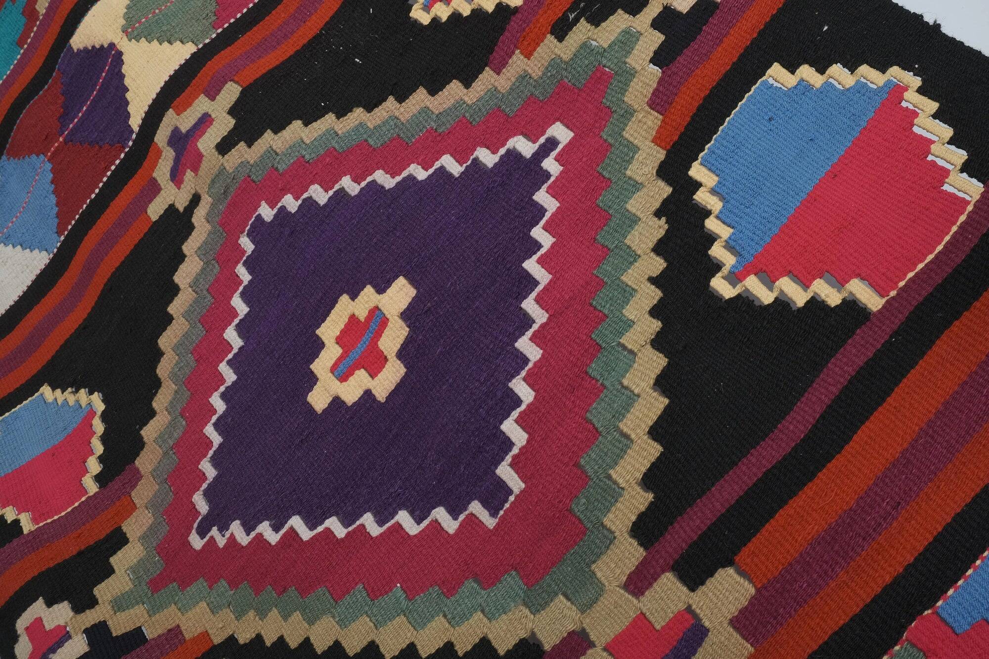 Vintage Turkish hallway rug 85x430 cm