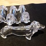 Vintage dachshund knife holder