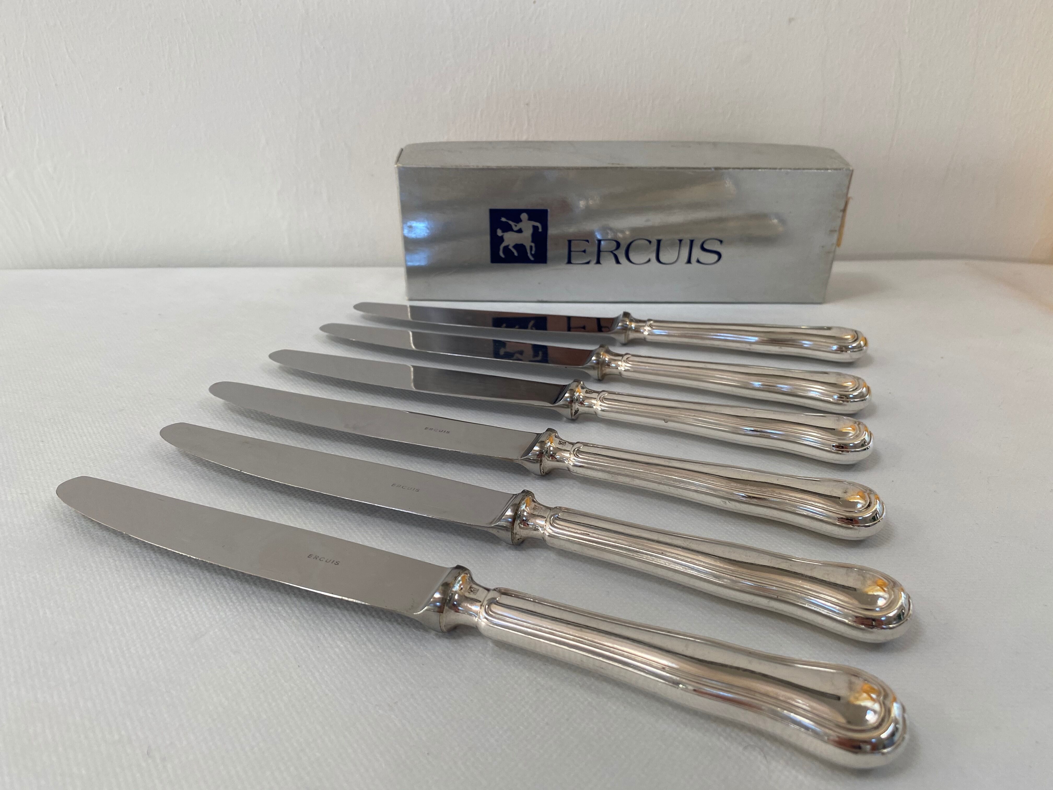 Ménagère Ercuis complete 6*4 silver metal cutlery