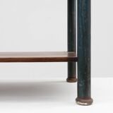 Table d'appoint ou table de chevet industrielle, Belgique vers 1910