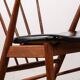 Danish armchairs in teak and skai by Helge Sibast for Sibast 1955.
