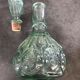 Bottle vial bottle vintage structured green glass molded cork cork
