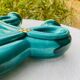 Triple ceramic candlestick Art Deco