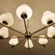 Large Mid Century Italian Pendant Light