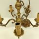 Brass chandelier 5 branches
