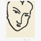 Henri matisse "nadia with the leaning face" 1994 lithograph