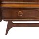 Vintage teak wall cabinet with flap door 1960s design wall unit
