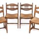Set of 12 Guillerme and Chambron chairs