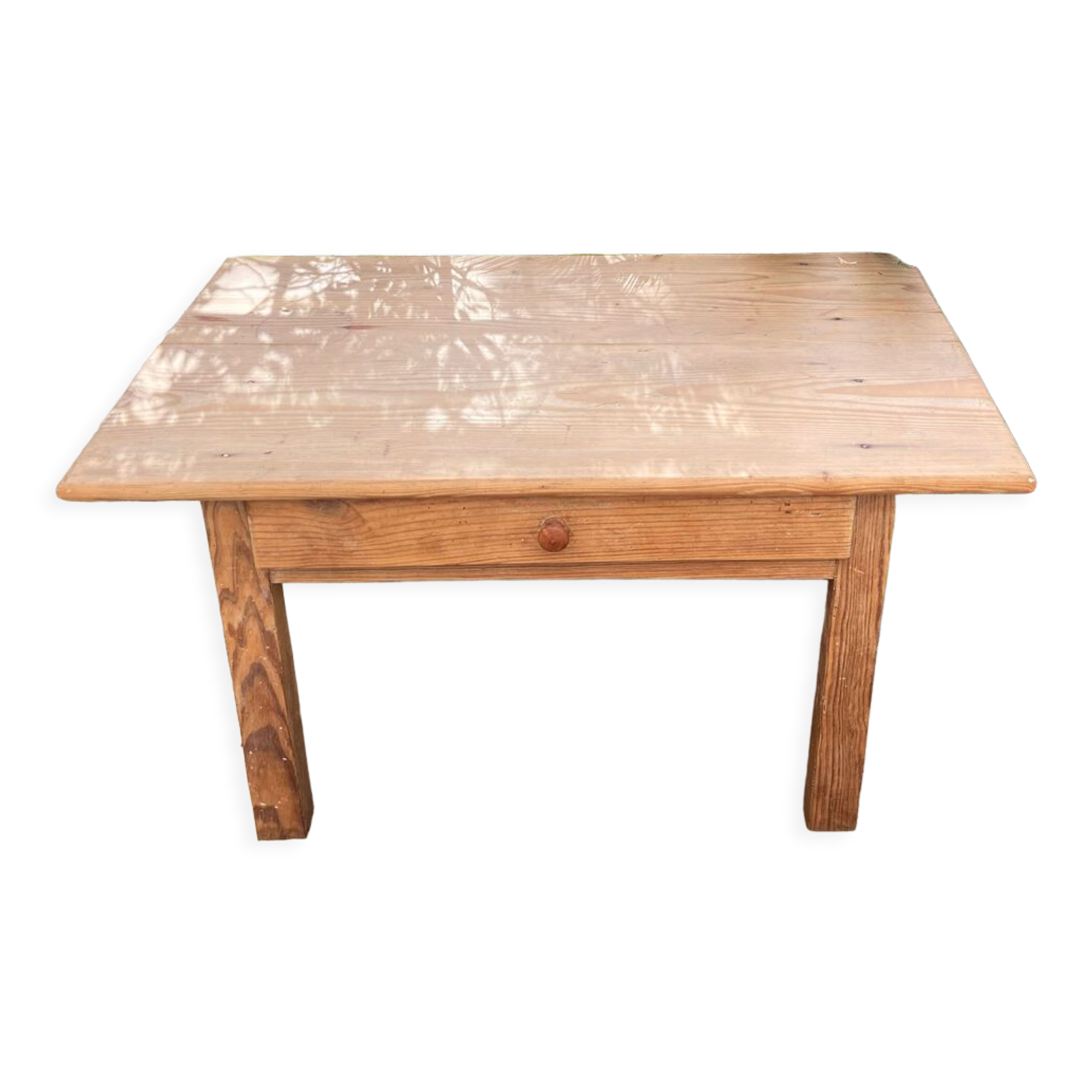 Vintage pine farmhouse coffee table