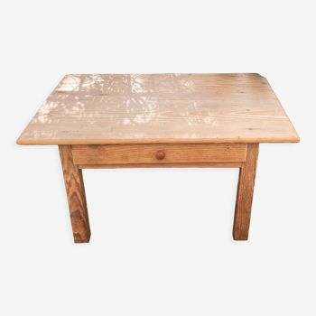 Vintage pine farmhouse coffee table