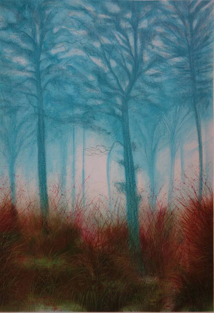 Daniel Gallais: Aurora Japan, original signed lithograph