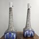 Set of 2 tall Persia glaze table lamps by Marianne Starck for Andersen, 1960s