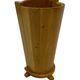 Vintage umbrella holder in oak basket storage design of the 1960s minimalist design