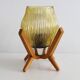 Paire de lampes de chevet vintage des années 1970 par Drevo Humpolec