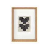 One-design painting on paper, dated and signed without frame