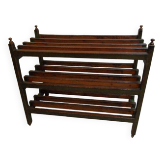 Etagere de boulangerie vintage en bois