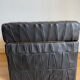 Black leather chest ottoman from Sède