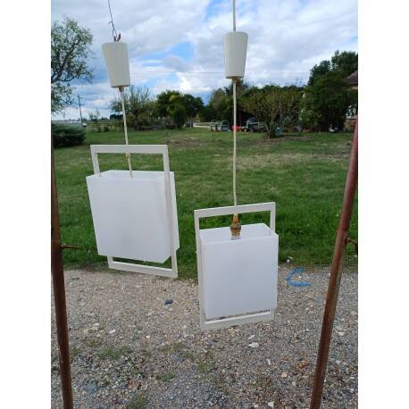 Pair of vintage pendant lights from the 70s