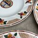Plat et assiettes art déco, Longwy - décor Maurice