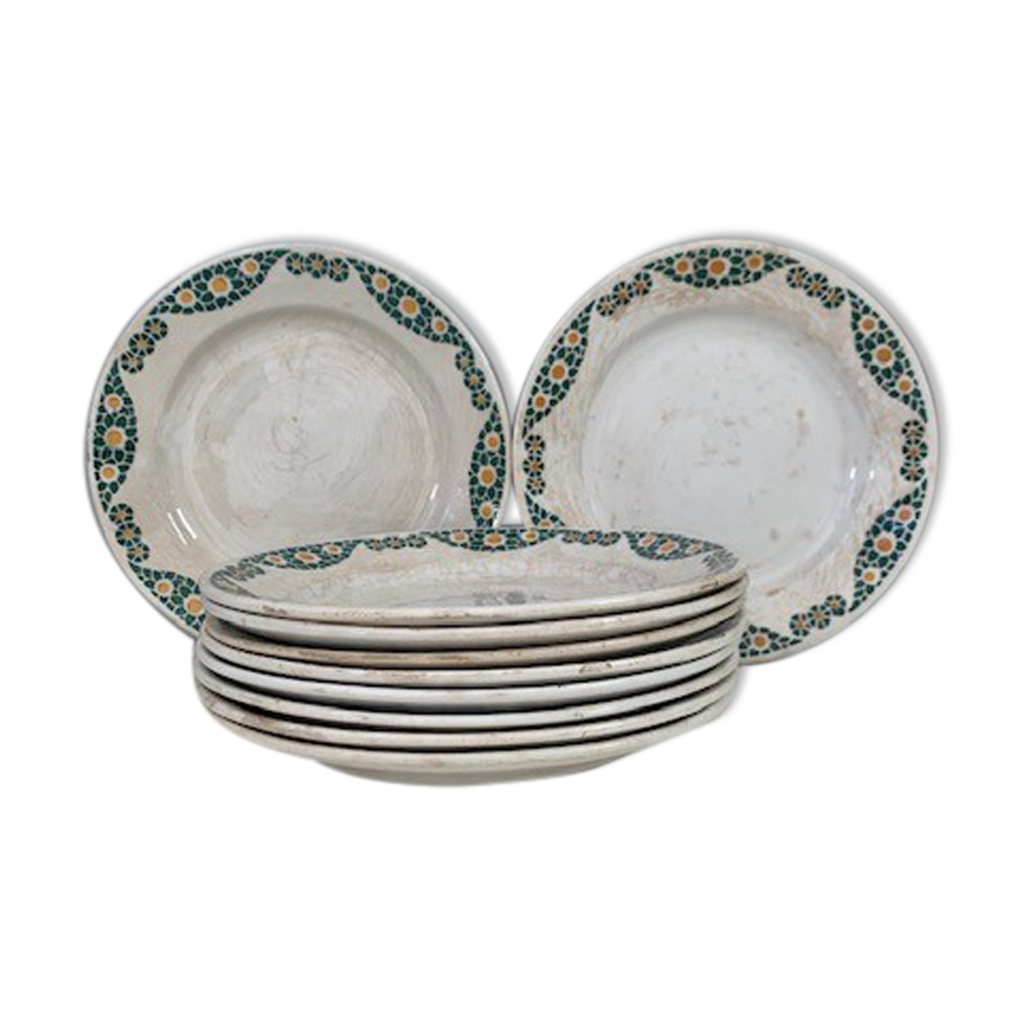 Vintage plates from Trébeurden, France
