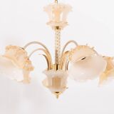Murano glass ‘Flower’ chandelier, 1960’s Italy