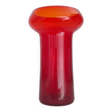 Scandinavian blown glass saucer vase