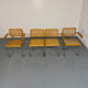 Set of 4 cane cantilever chairs and armchairs, Cesca, 1970s.