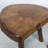 Brutalist coffee table and stools