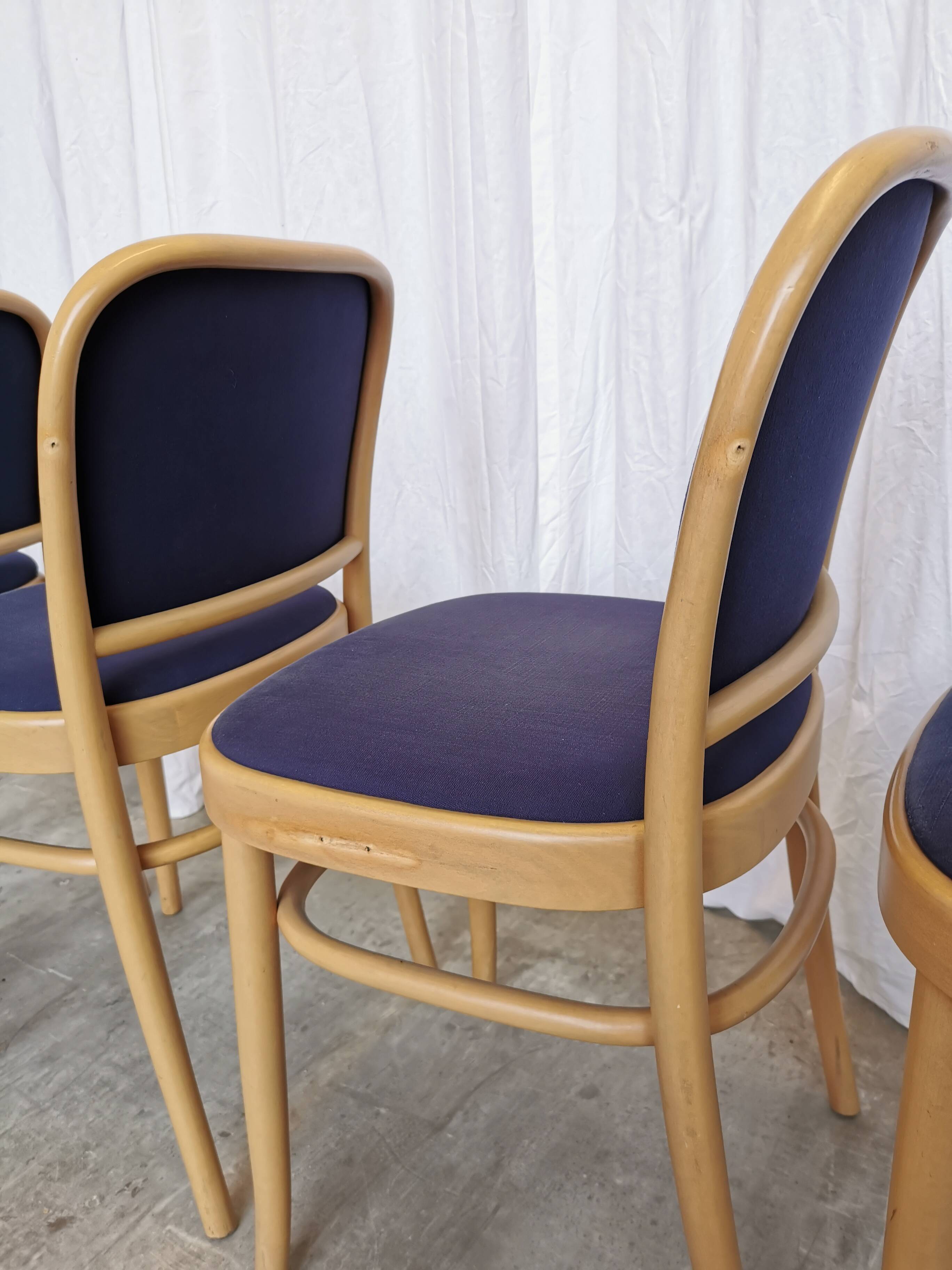 Vintage Bentwood Dining Chairs - Set of 4 - Joseph Hoffmann Thonet Design