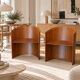 Pair of KANU 296 armchairs – Konstantin Grcic for Cassina – Walnut