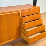 Vintage Scandinavian library Roxen Möbel IKEA in teak Sweden 1960
