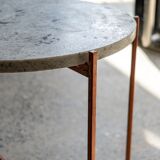 white granite table