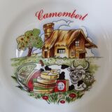 Lot de 6 assiettes de fromages en porcelaine de Limoges