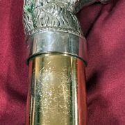 Gucci Italie :  Poivrier A Tête De Cheval En Métal Argenté Vers 1970