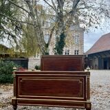 Magnificent Louis XVI style flamed mahogany bed Attributed to Gervais-maximilien Durand