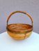 Rattan and brass basket 1970