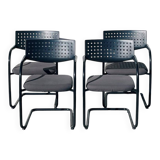 Set of 4 Visavis chairs by Antonio Citterio for Vitra. Vintage 90s.