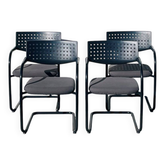 Set of 4 Visavis chairs by Antonio Citterio for Vitra. Vintage 90s.