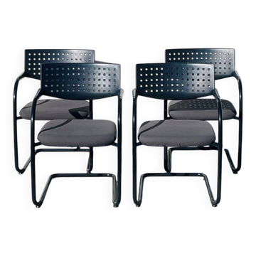 Set of 4 Visavis chairs by Antonio Citterio for Vitra. Vintage 90s.