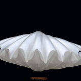 Liane Rougier lamp shell Benetier design 1970 in methacrylate